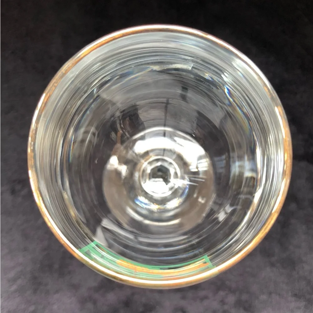 2002 Half Moon Bay Art & Pumpkin Festival Wine Glass Hexagonal Stem